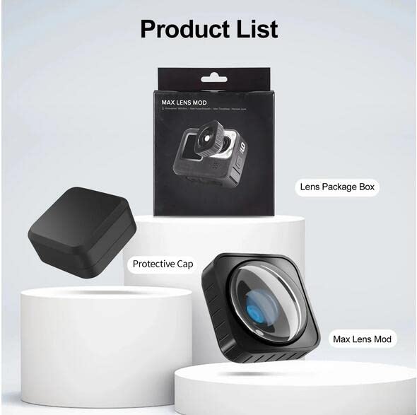 Coyktonty Lens Mod Ultra-Wide Angle 155 Degree Max for GoPro Hero 9 10 11 11Mini Black Action Camera Accessories Anti Shake Water Proof Lens