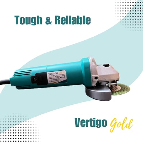 Image of 950W Powerful 4 inch Angle Grinder, 950W Heavy Duty, Copper Armature, Disc Dia 100mm, 11000 RPM with Cutting Wheel and Guard