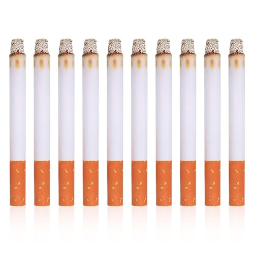 TVSVKWE 10 Pieces Of Imitation Cigarettes Prank Toys Party Props Funny Toys Photo Props.