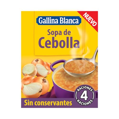 Gallina Blanca – Sopa de Cebolla, Sin Conservantes, 4 raciones, 48g
