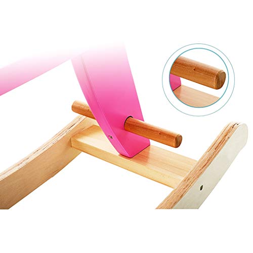 Schaukelpferd QIQIDEDIAN Einfache Kinder Kleines Holzpferd Babyspielzeug aus massivem Holz – Bild 8