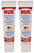 NUK Toddler Tooth & Gum Cleanser, Apple & Banana, 2 Pack