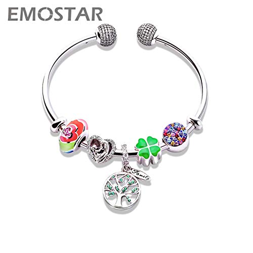 Family Tree Of Life Charms Fits Pandora Happy Mothers Day Bracelet, 925 Sterling Silver Dangle Familia Heritage Bead Pendant With Cz, Gifts For Easter/Father/Daughter/Son #TOP5
