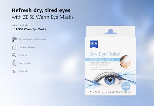 Máscaras de ojos cálidas ZEISS perfectas para relajar la vista cansada en viajes y la oficina 7