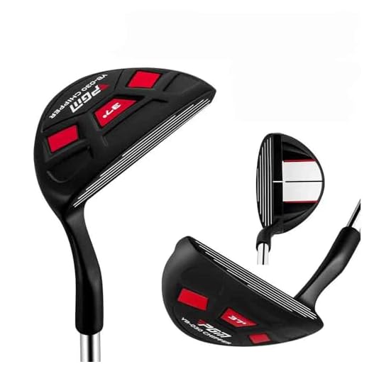 Golf Club with Putter, Chipper Push Rod, Sand Wedges, Digging Function Loft 37 Degree for Right Handed Men Women (Cut putter)