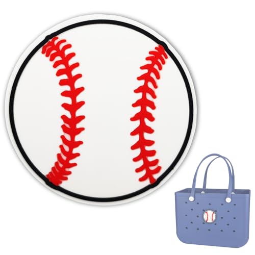 TOYORK Bag Charms for Bogg Bag Accessories Decorative Bog Charms Baseball Insert Charm for Beach Tote Rubber Beach Bag Accessories