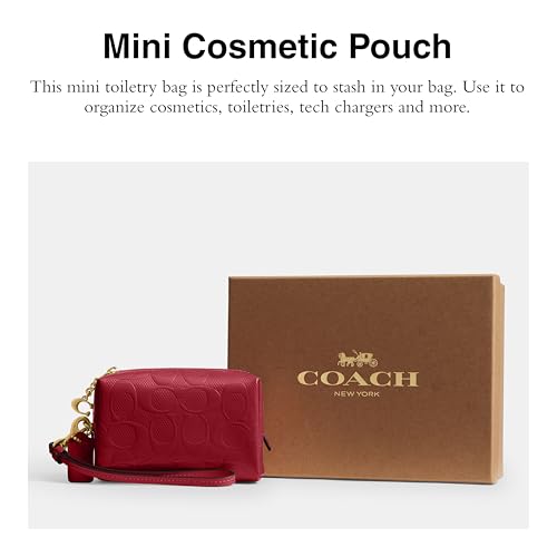 Image of COACH Womens Boxed Essential Mini Cosmetic Pouch