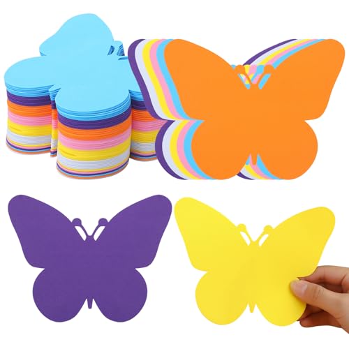 Ireer 48 Pcs Large Foam Butterfly Cutouts 6 Inch...