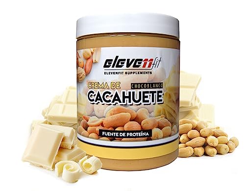 CREMA DE CACAHUETE CON SABOR CHOCOLATE BLANCO