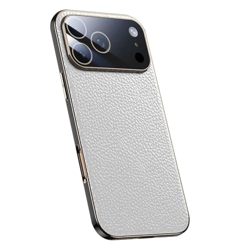 Étui en Cuir Véritable pour iPhone 17/17 Pro Anti-Rayures et Antichoc Intégral