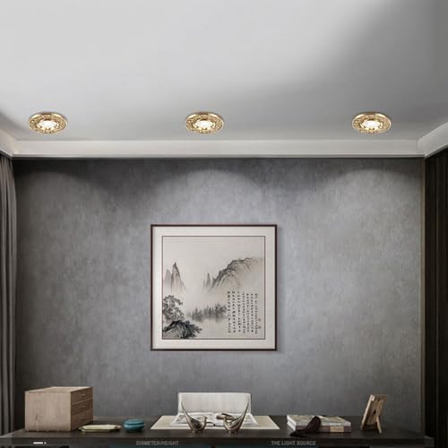 Éclairage encastrable LED en laiton chic de 3W à intensité variable - 2