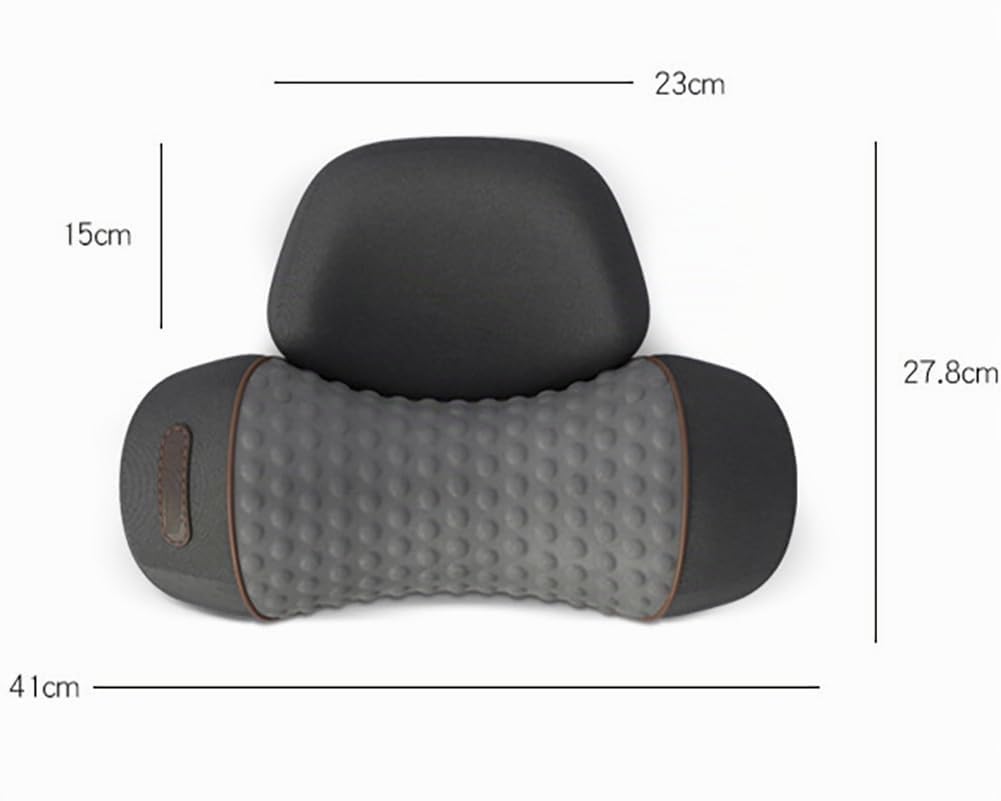 Masseur Cervical, Original Masseur Cervical 3en1, Es éPaules Et Le Dos, Massage Sans Fil Pour La Nuque Et Les éPaules, Masseur Dos et Cervicales avec Traction (Noir)