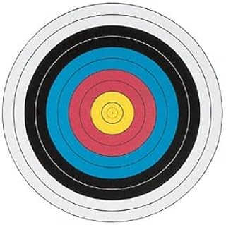 3 Pc. Archery COLOR Target Faces - Heavy Duty Paper - Official World Archery FITA 40 cm -