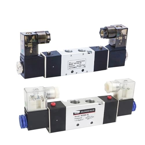 Électrovanne 4V220-08 DC12V bi-stable à double commande pneumatique 5/2 voies