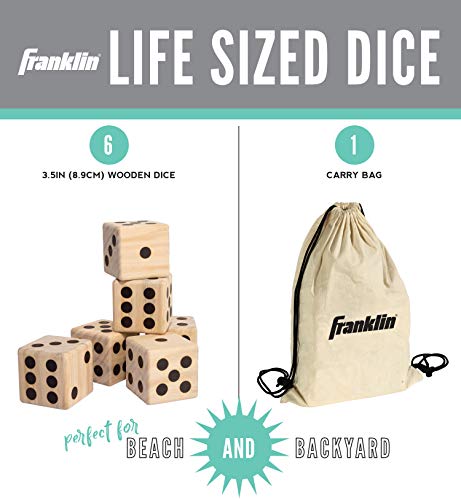 Franklin Sports Giant Wooden Dice #TOP1
