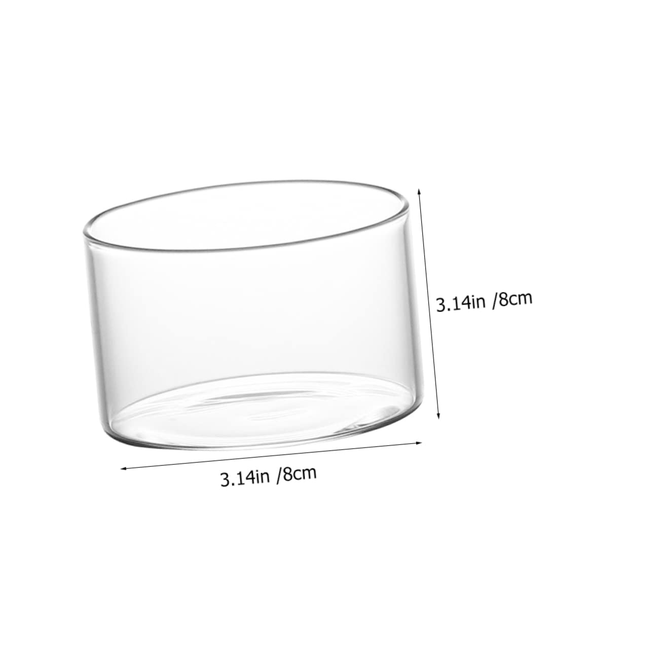 Healeved 2pcs Pudding Mold Cups Candy Dish Dessert Serving Cup Clear Bowl Paper Bowls Clear Cups with Lids Dessert Accessory Bowls with Lids Dessert Containers Transparent Glass