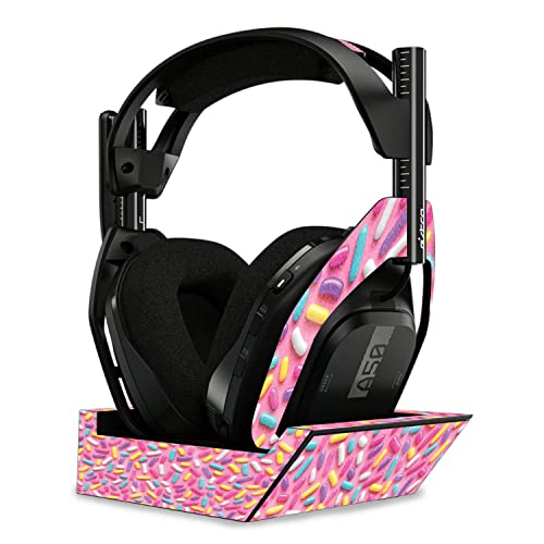 Image of MightySkins Glossy Glitter Skin Compatible with Astro A50 Wireless Headphones + Base Station (Gen 4) - Sprinkles | Protective, Durable High-Gloss Glitter Finish | Easy to Apply | Made in The USA