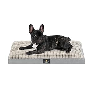 Veehoo Medium Dog Bed for Medium Dogs – Orthopedic Dog Bed with Removable Washable Cover, Washable Dog Bed for Crate, Ped Bed Suitable for Medium Size Dogs Up to 40lbs, Grey