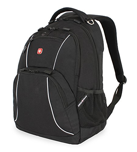 Swiss Gear SA6683 Black with Gray Accents Laptop Backpack - Fits Most 15 Inch Laptops and Tablets