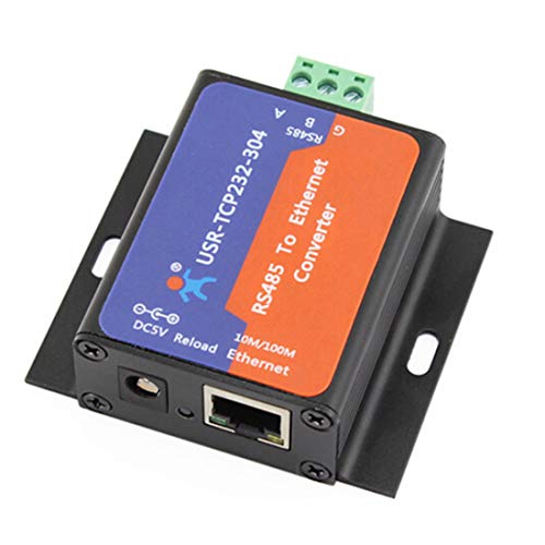 PUSR USR-TCP232-304 Serial RS485 to TCP/IP Ethernet Server Module convertisseur avec site Web intégré, prise en charge DHCP/DNS, pour automatisation...