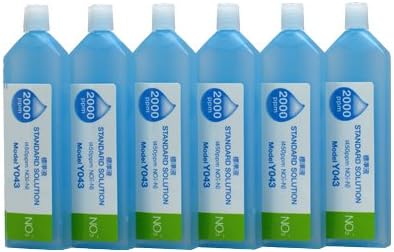 HORIBA 3200053532 Model Y043 Nitrate Ion Standard Solution, 2000ppm Value, 14mL Volume (Bottle of 6)