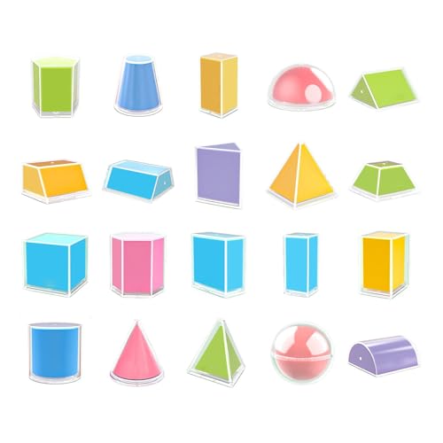 Generic 20個の幾何学的立体3D折りたたみ幾何学的形状小学校教室初期