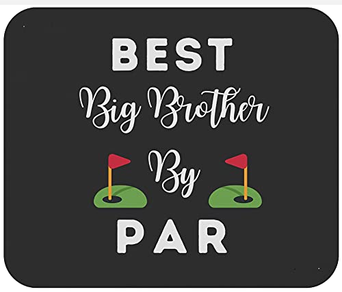 Meilleur Grand Frère par par Golf Big Brother Tapis De Souris Portable Mouse Pad Antidérapant Mousepad pour Ordinateur Maison Bureau 25X30Cm