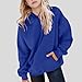 Cute Hoodies Girls Loose Oversized Casual Solid Color Sweatshirt with Pocket Boys Fall Winter Fashion Pullover Shirts