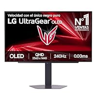LG 27GX704A-B - Monitor Ultragear OLED Gaming 27” QHD (2560 x 1440), 240Hz, 0,03ms GtG, DisplayHDR True Black 400, FreeSync Premium Pro y G-Sync Compatible, Morado Grisáceo