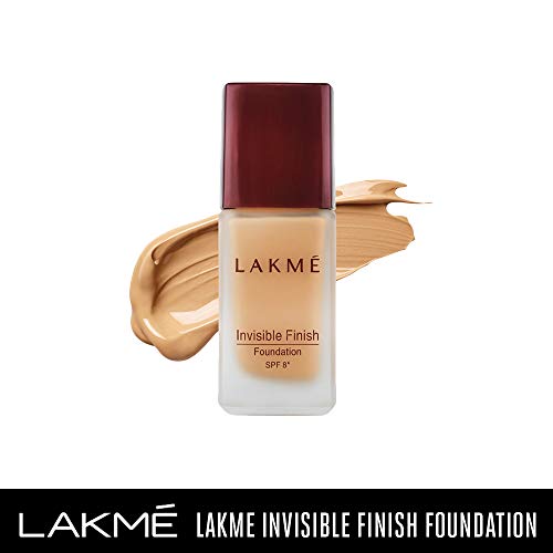 Image of LAKME Rose Face Powder, Natural & Matte For Oily Skin, Soft Pink, 40g & Invisible Finish SPF 8 Foundation, Shade 05, Lightweight, Water Based, Liquid Foundation For Natural Glow, 25ml