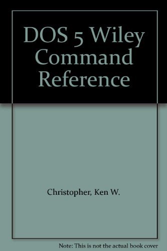 Buy DOS 5 Wiley Command Reference Book Online at Low Prices in India ...