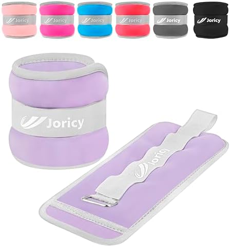 JORICY Knöchelgewicht, Gewichtsmanschetten Fuß für Männer Frauen 1 2 3 4 5 6 8 10 kg 1 Paar Fußgewichte Gewichte für Beine und Arme, Gewichte Set am Knöchel Handgelenk
