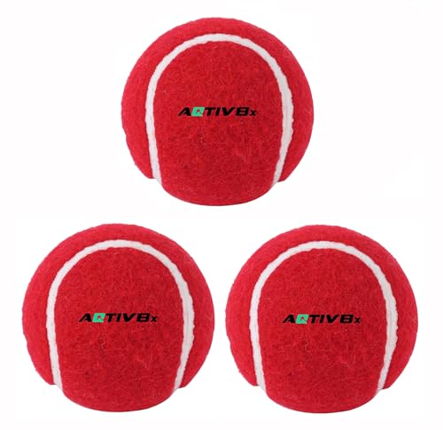 Image of Tennis Cricket Ball, Light Weight Rubber Cricket Balls for Men, Women, Boys & Girls
