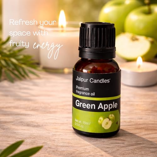 Image of Fragrance Oil | 15 ml | Aroma Oil for Home Fragrance | Best for Aromatherapy | Use in Diffusers, Candles, Air Fresheners (15ML, Green Apple)