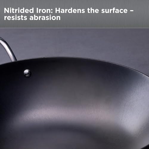 Image of Hawkins 4 Litre Futura Slim Cast Iron Kadhai | Induction & Gas Compatible | Ideal for Deep Frying & Curries | with Glass Lid | Black (IMK40G)|Induction and Gas Stove Compatible