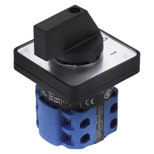 FONDOTIN Interruttore Rotativo Camme Posizioni per Commutazione Alimentazione Motore Alta Capacità e Funzionamento Affidabile