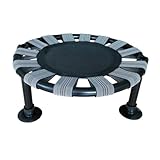 HONSAN トランポリン ミニトランポリン 折りたたみ45cm 60cm 子供用 大人用 とらんぽりん 収納便利 家庭用 運動 エクササイズ トレーニング室内遊具 (45 cmグレー（吸盤付き）)