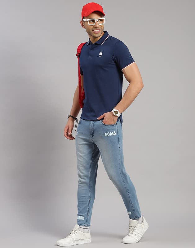 Image of ROCK.IT Men's Solid Slim Fit T-Shirt