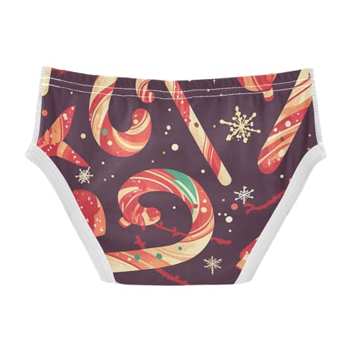 KLL Candy Canes Snowflakes Cartoon Baby Boys Cotton Nighttime Underwear Cute Children Panties2