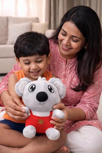 Image of Soft Plush Koala Toy 32 cm (Color May Vary) - Cute Stuffed Animal for Kids & Babies - Ultra Soft Cuddly Toy for Boys & Girls