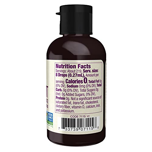 Now Foods, Certified Organic Monk Fruit Liquid, Alcohol Free Glycerite Zero-Calorie Liquid Sweetener, Non-Gmo, 2-Ounce #TOP2