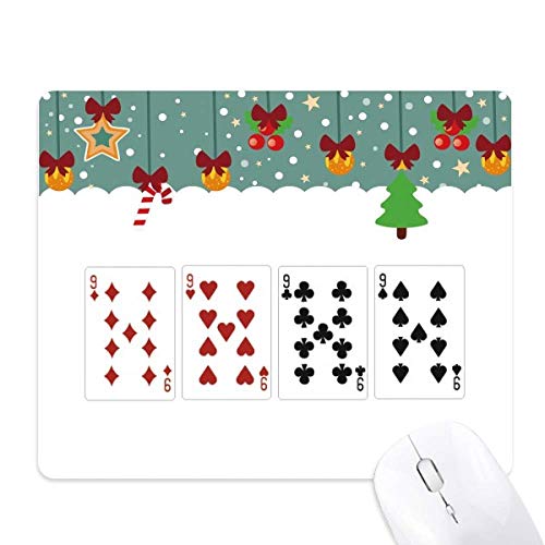 Tapis de souris en caoutchouc antidérapant fini les glissements motif 9 cœurs