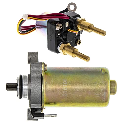 NICHE Starter Motor Solenoid Kit for Kawasaki Jet Ski 750 1100 900 Zxi STX 21163-3714 27010-3737 Watercraft