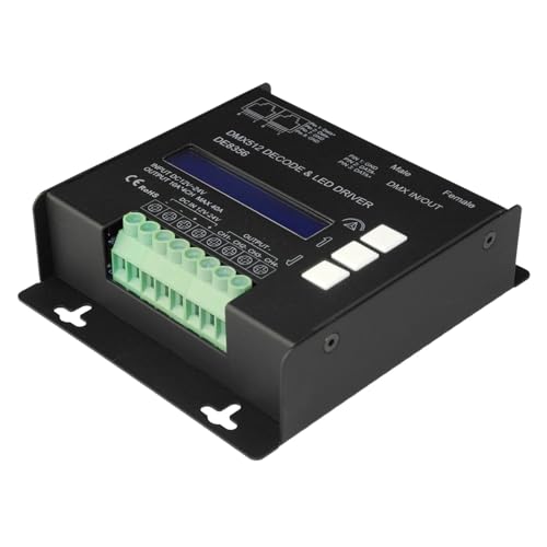 Décodeur DMX 12V 24V 4ch RGBW DMX512 DE8356 haute performance