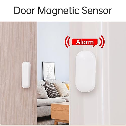 Tomshin Sistema de alarme de segurança para casa 2.4G WiFi GSM 2.4 polegadas TFT LCD Kit de sistema