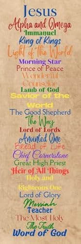 Names of Jesus Religious Bookmarks - Christian Church Supplies -