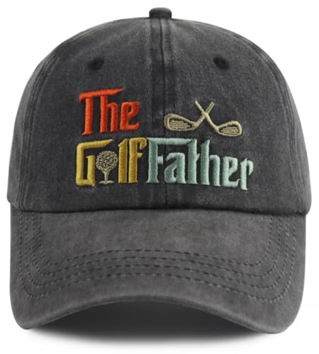 GzacDeope Golf Gifts for Men Dad, Funny Embroidery Golf Accessories Best Dad Hat, Adjustable Cotton Golf Father Baseball Cap, Fathers Day Thanksgiving Christmas Birthday Gift for Daddy Grandpa Golfer