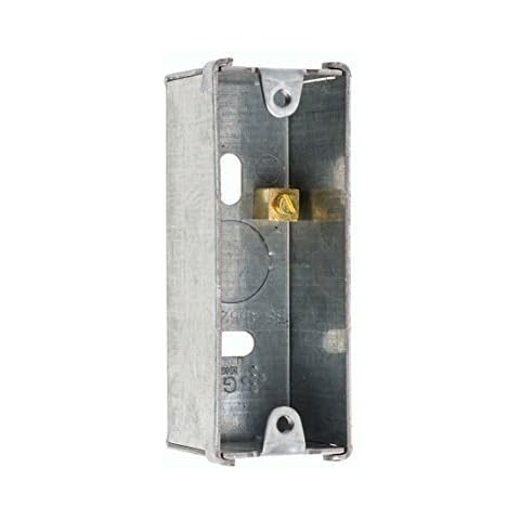 Single Metal Architrave Recessed Pattress Knockout Back Box Cover