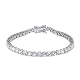 DAISY'S FINDINGS Tennis Bracelets For Women | 5CTTW Tennis Bracelets For Women | Sterling Silver Ten