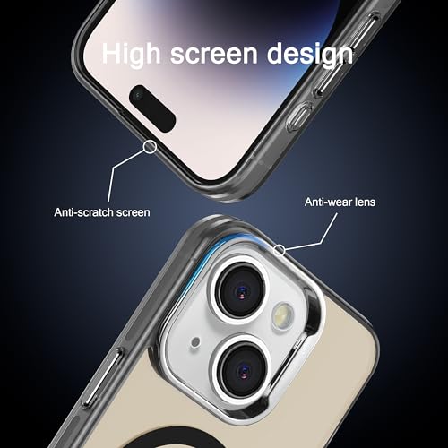 Coque iPhone 15 Plus MagSafe S. Tedazo noire haute résistance